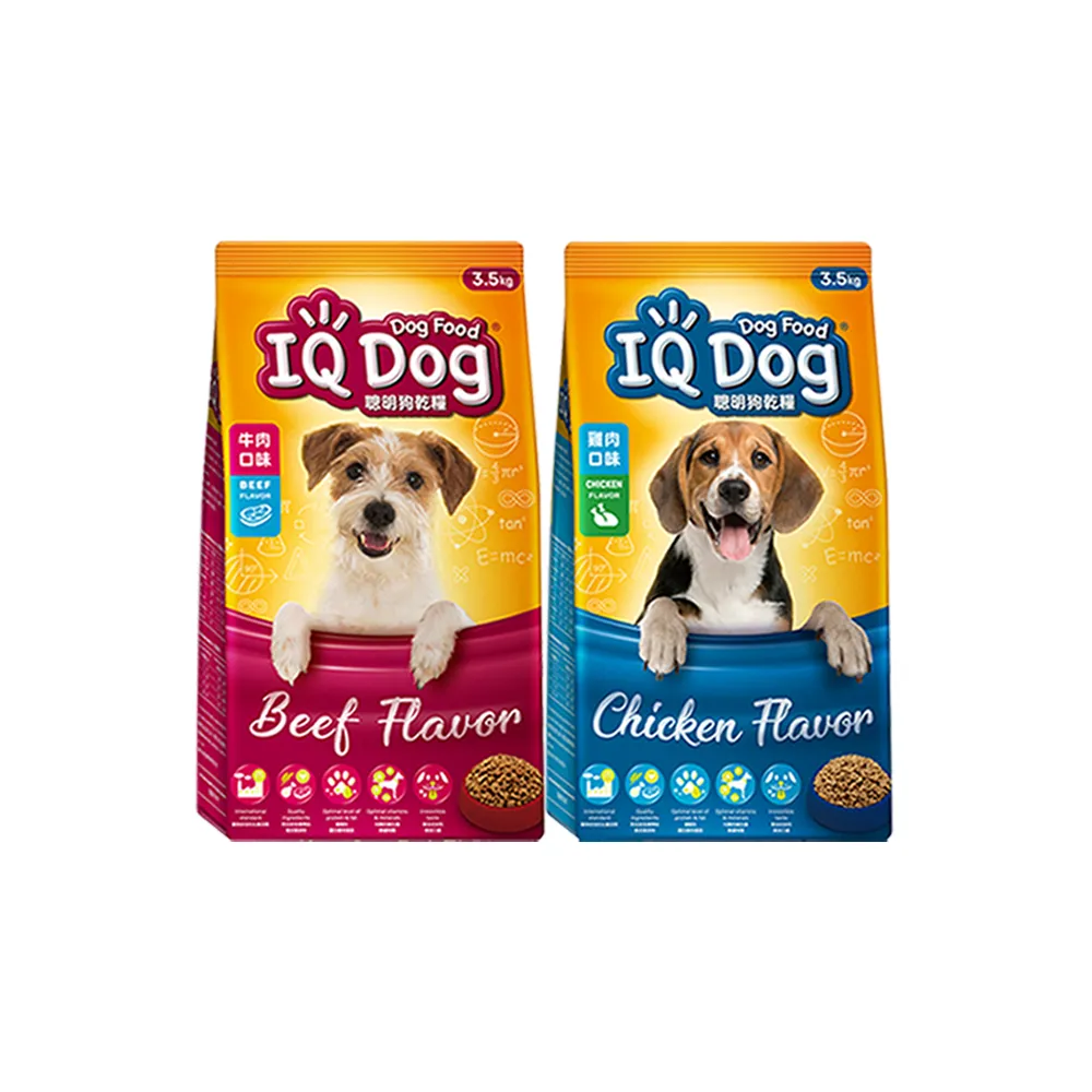 【IQ DOG】聰明狗乾糧-多種口味 3.5KG(狗飼料/成犬)