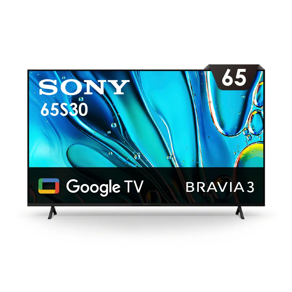 【SONY 索尼】BRAVIA 3 65型 X1 4K HDR Google TV顯示器(Y-65S30)