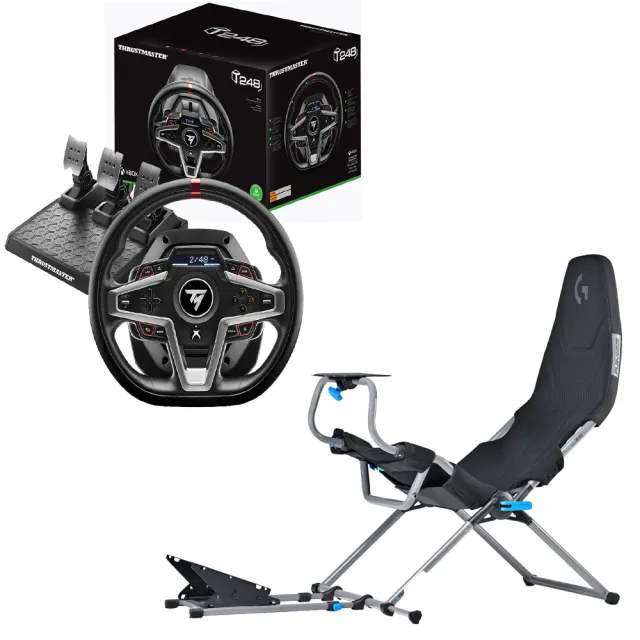 【THRUSTMASTER 圖馬斯特】圖馬斯特 T248X 力回饋方向盤+Playseat或NLR專業賽車椅(支援Xbox、PC)