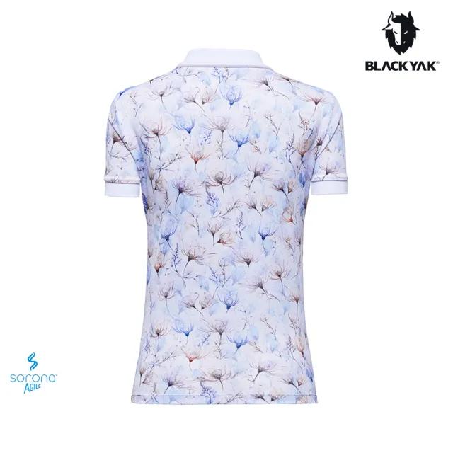 【BLACK YAK】女 FLOA短袖POLO衫[兩色可選]BYDB1WC103(春夏 吸濕排汗 花卉圖紋 女裝)
