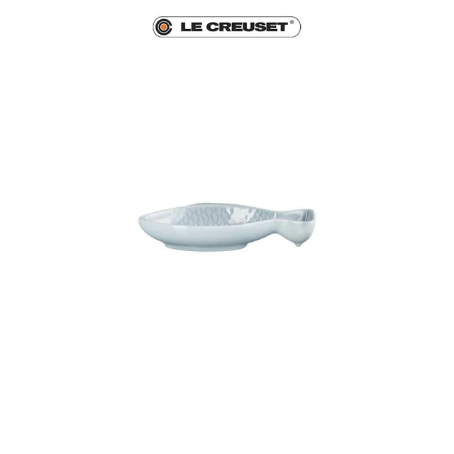 【Le Creuset】瓷器鮮魚盤-小(銀灰藍)