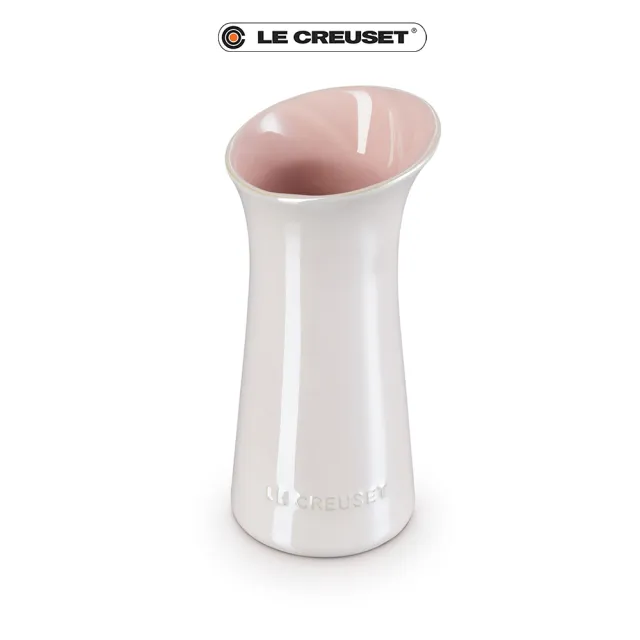 【Le Creuset】瓷器珠光薔薇花瓶500ml(珠光粉)