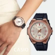 【CASIO 卡西歐】LWA-300HRG-5E 女士復古 玫瑰金 簡約粗框指針 無字設計 獨特個性 金屬錶圈 百米防水 手錶