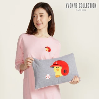 【YVONNE 以旺傢飾】莎莉棒球方形抱枕 30x45公分(LINE FRIENDS)