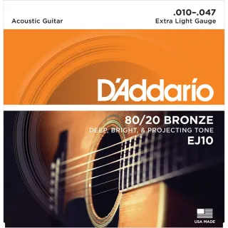 【DAddario】EJ11 木吉他弦 民謠吉他弦 黃銅(12-53 美國製原廠公司貨)
