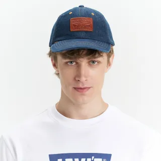 【LEVIS 官方旗艦】雙馬皮標休閒鴨舌帽 人氣新品 000A9-0005