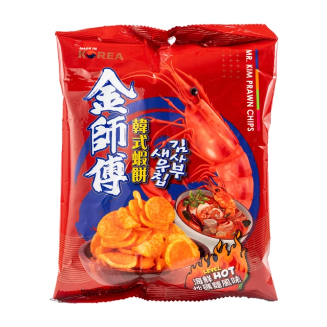 金師傅 韓式蝦餅-海鮮炒碼麵風味60g/包(蝦餅)