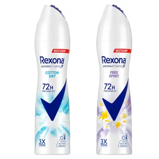 【Rexona 蕊娜】制汗爽身噴霧135ML(清新舒棉/自由舒暢)