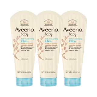 【Aveeno 艾惟諾】嬰兒燕麥保濕乳227g(嬰兒乳液_3入組)