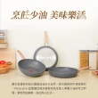 【Tefal 特福】法國製暖木岩燒系列30CM不沾鍋平底鍋+玻璃蓋(電磁爐適用)