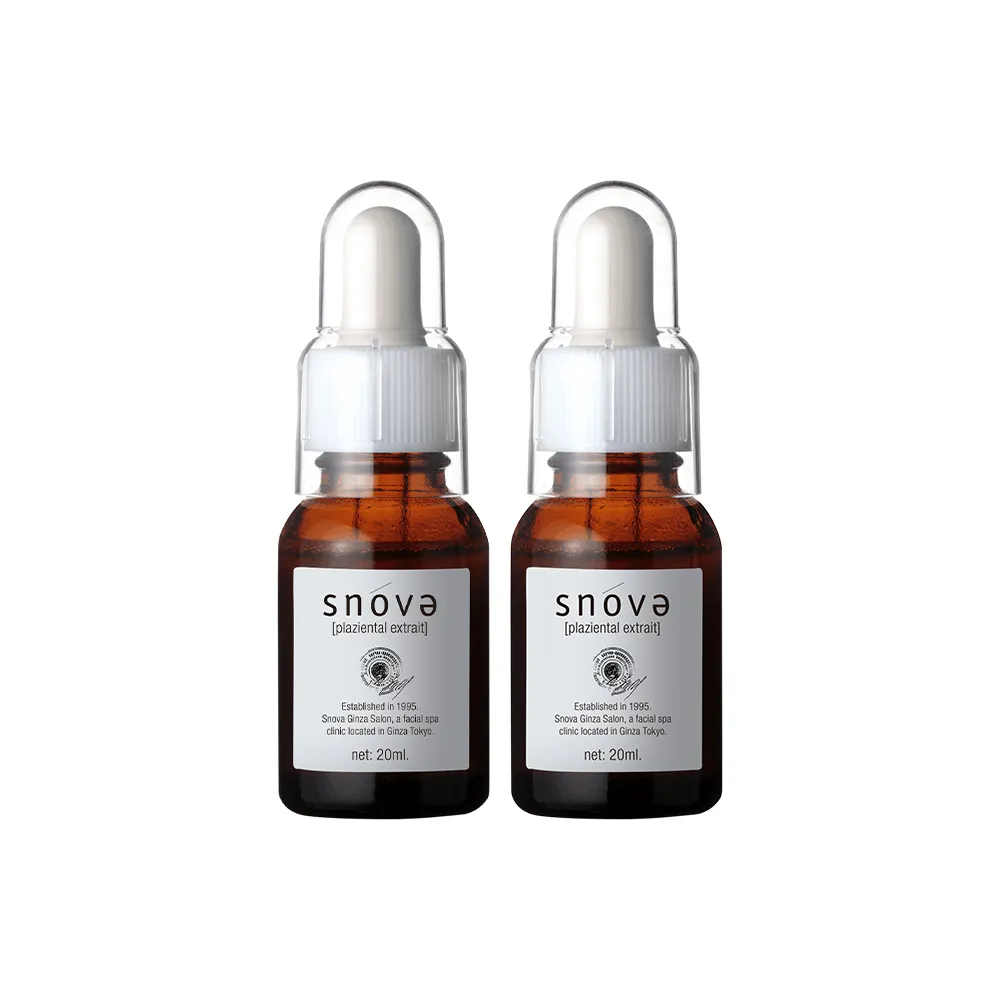 【SNOVA】絲若雪胎盤素精華液-20ml-2入組(抗老/保濕/提亮/精華液)