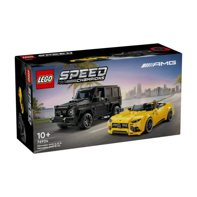 【LEGO 樂高】極速賽車系列 76924 Mercedes-AMG G 63 和 Mercedes-AMG SL 63(賓士 跑車模型 居家擺設 禮物)