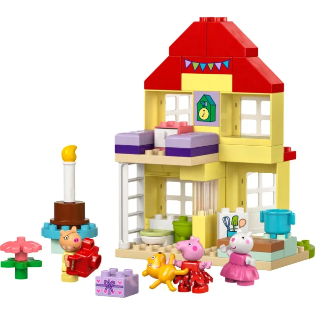 【LEGO 樂高】得寶系列 10433 佩佩豬的生日屋(Peppa Pig Birthday House 家家酒 禮物)