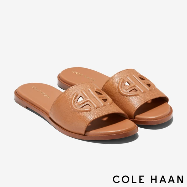 Cole Haan FLYNN LOGO SLIDE SANDAL 涼鞋 拖鞋 女鞋(咖-W27705)