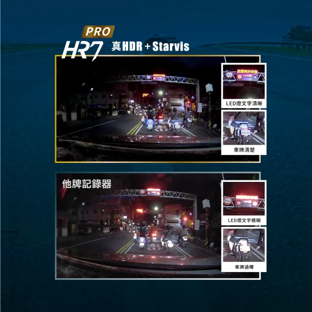 【-PX大通】送32G記憶卡大光圈清晰畫質真Sony STARVIS HDR三合一GPS汽車行車記錄器行車紀錄器(HR7 PRO)