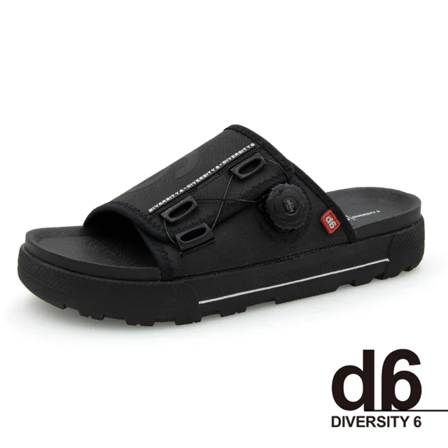 G.P d6系列 科技可調旋鈕拖鞋 男鞋(黑色)
