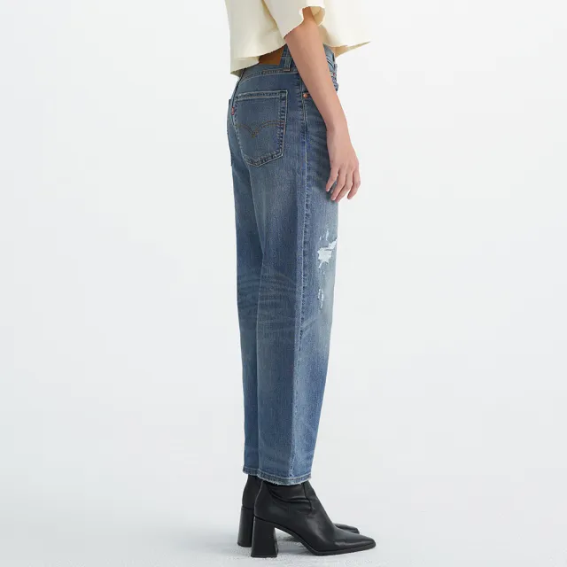 【LEVIS 官方旗艦】Baggy Dad 女款牛仔寬褲 Performance Cool 人氣新品 A3494-0053