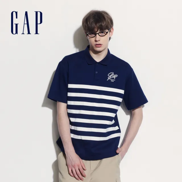 【GAP】男女裝 Logo圓領短袖T恤/POLO衫-多款任選(463153&465627&465661&465909)