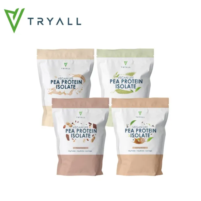 【TRYALL】不脹氣配方 分離豌豆蛋白 四口味任選(1kg/袋)