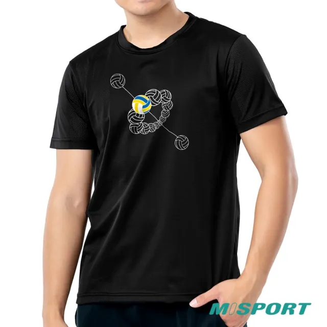 【MISPORT 運動迷】台灣製 運動上衣 T恤 - 分子排球 - 團結/運動排汗衫(MIT專利呼吸排汗衣 氣孔衣)