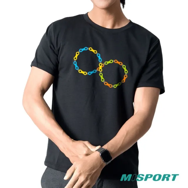 【MISPORT 運動迷】台灣製 運動上衣 T恤-繼續鍊-無限鍊(MIT立體機能棉衣 排汗衣)