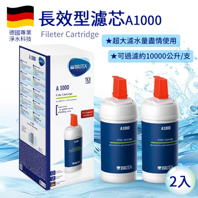 BRITA A1000長效型濾芯2入(平行輸入)