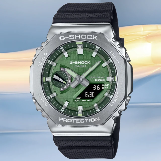 CASIO 卡西歐 G-SHOCK 金屬光澤多層次雙顯錶(G