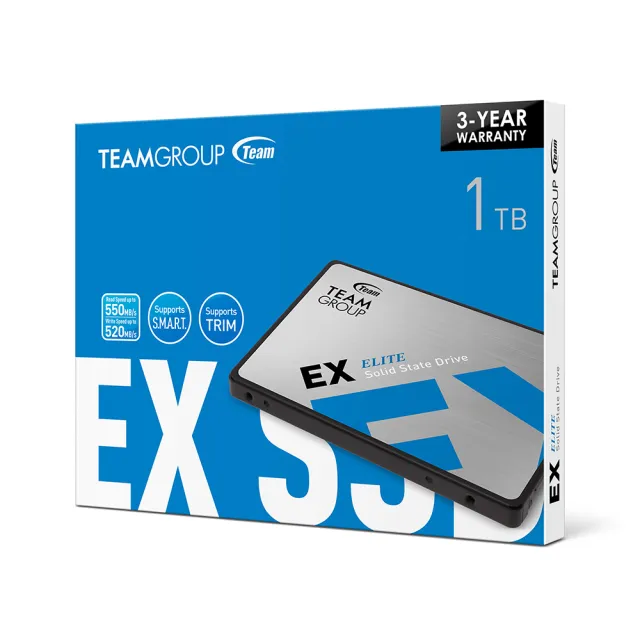 【Team 十銓】EX2 1TB SATA TLC ssd固態硬碟 讀550M/寫520M