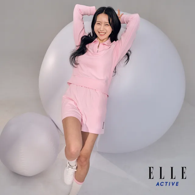 【ELLE ACTIVE】女款 休閒涼爽短褲-粉色(EA24M2W3003#72)