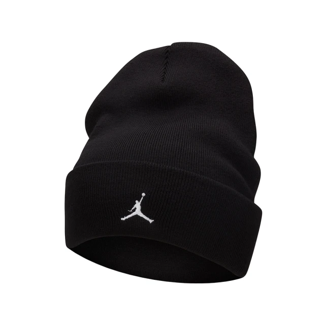 NIKE 耐吉 帽子 毛帽 運動 中性款 喬丹 U J PEAK BEANIE ESS 黑 FN4672-010