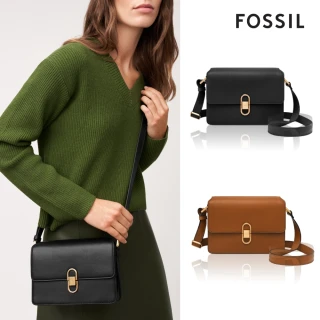 【FOSSIL 官方旗艦館】Avondale 真皮翻蓋側背小包 雙12限定(兩色可選)
