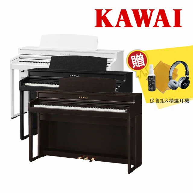 【KAWAI 河合】CA401 88鍵 數位電鋼琴 多色款(贈三踏板 琴架 琴椅 精選耳機 保養組)