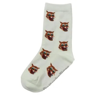 【Onitsuka Tiger】鬼塚虎-淡綠色滿版老虎圖樣兒童長襪｜(3184A032-301)