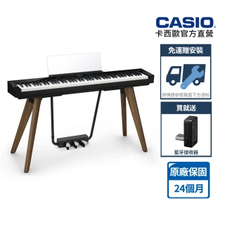 【CASIO 卡西歐】原廠直營PX-S7000BKC2隕黑/ATH-M30X含耳機(木質琴鍵 數位鋼琴)