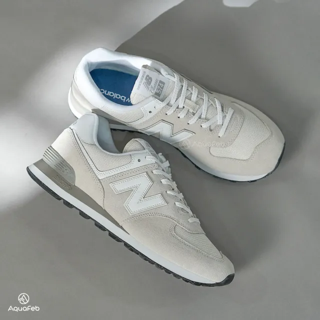 【NEW BALANCE】574 男鞋 女鞋 米灰色 復古 麂皮 運動 休閒鞋 ML574EVW