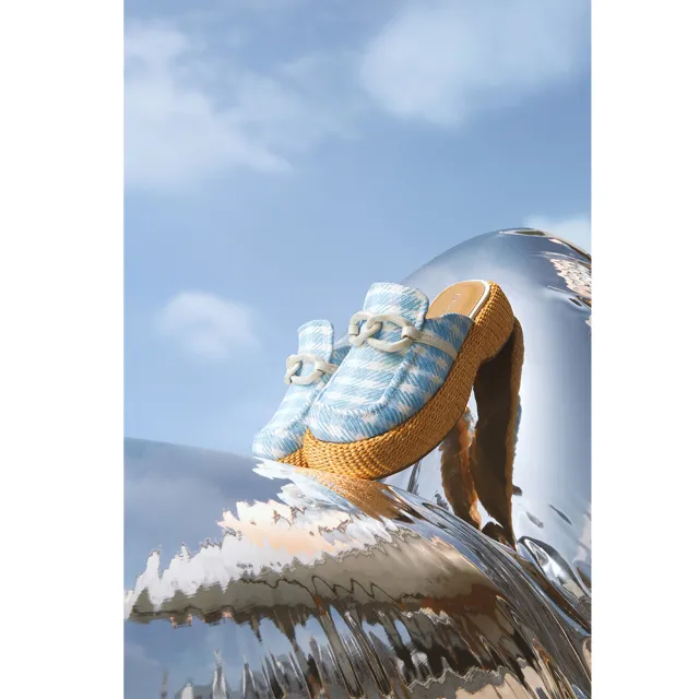 【PEDRO】Beth 厚底楔形穆勒鞋-淺藍色/黑色/暖沙色(小CK高端品牌)