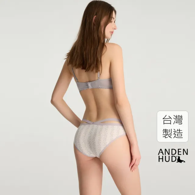 【Anden Hud】專屬時光．交叉美臀低腰三角內褲(米白-幸福蔓延)