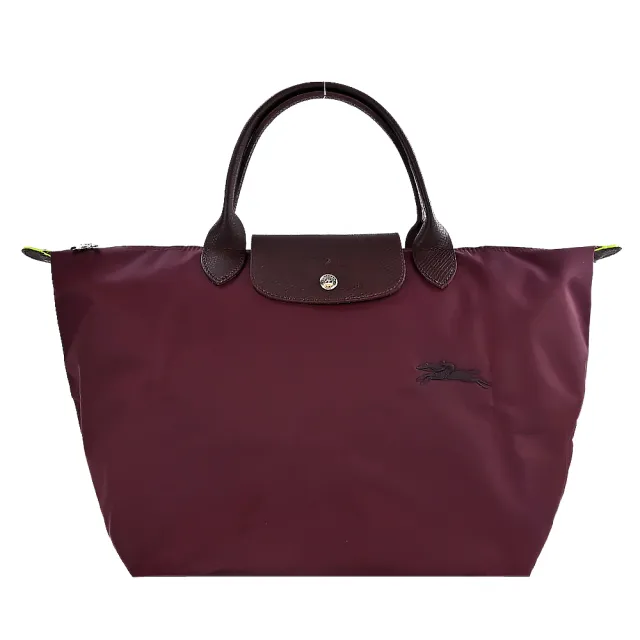 【LONGCHAMP】LE PLIAGE GREEN系列刺繡再生尼龍摺疊後背包/水餃包(多款選)