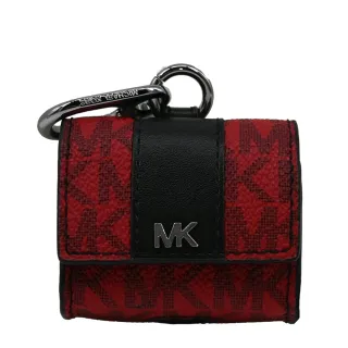 【Michael Kors】GIFTING紅色滿版LOGO造型背包吊飾/鑰匙圈/AIR PODS收納(附贈禮盒/掛繩)