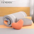 【TENDAYS】玩色柔眠愛心枕 霧橙灰 單入(抱枕 靠墊 午睡枕 車用小抱枕)