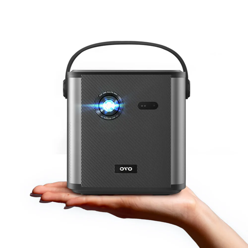 【OVO】1080P高畫質便攜智慧投影機 U8 1500流明 32G大容量 內建電池 5W+5W立體聲 娛樂/露營/戶外/商用/