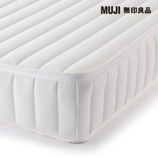 【MUJI 無印良品】超高密度獨立筒包覆型床墊/Q 寬162*深196*高21cm(大型家具配送)