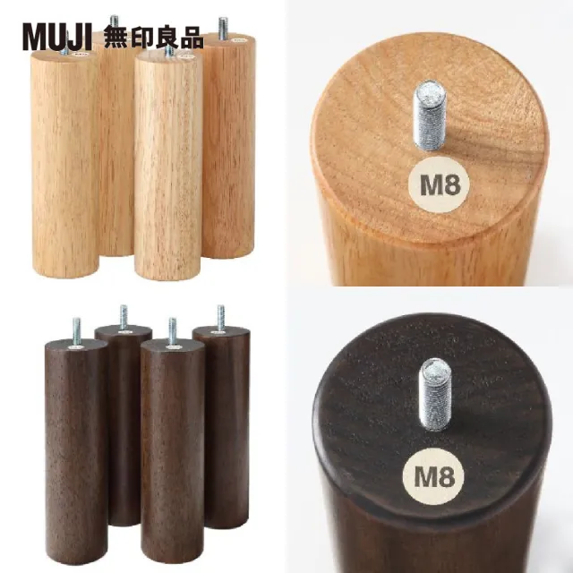 【MUJI 無印良品】木製腳/20cm(共2色)