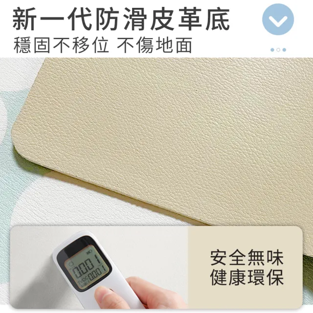 【半島良品】任選1-2組-真正吸水防油污防滑5.0黑科技軟式皮革地墊(瞬吸瞬乾防滑 多款任選 台灣設計印刷)