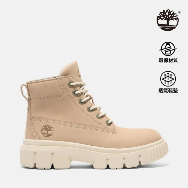 Timberland 女款淺米色Lincoln Peak防水