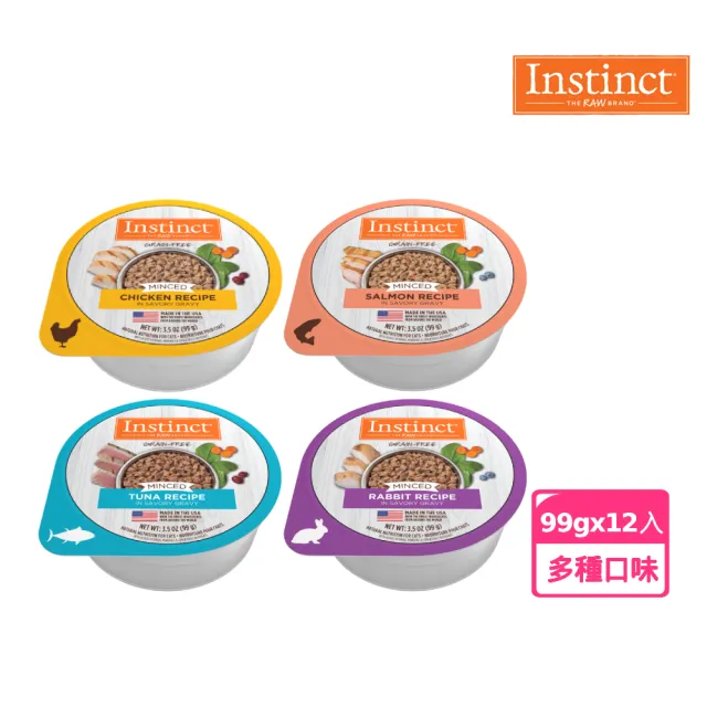 【Instinct 原點】無穀全貓主食鮮味杯 3.5oz-12入(貓主食罐/貓罐頭 全齡貓)