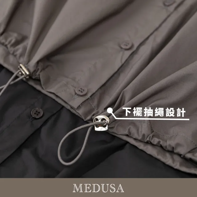 【MEDUSA 曼度莎】現貨-ICare 壓褶闊肩抽繩短版上衣 - 2色（F）｜女造型上衣 可成套搭配(306-6340A)
