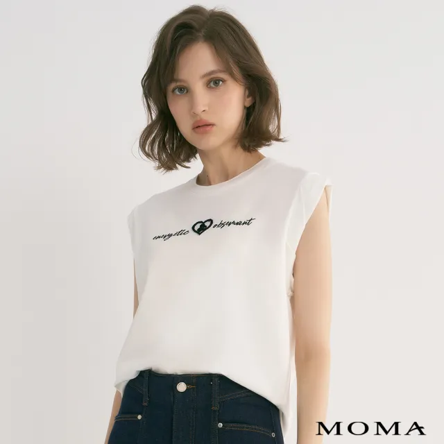【MOMA】造型袖標語T恤(兩色)