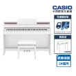 【CASIO 卡西歐】原廠直營數位鋼琴AP-470WE-S100白色(含升降椅+耳機)