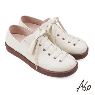 【A.S.O 阿瘦集團】A.S.O健康按摩系列直套休閒饅頭鞋(白色)